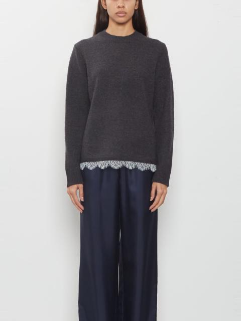Loulou de Saison Arvo Lace Hem Sweater