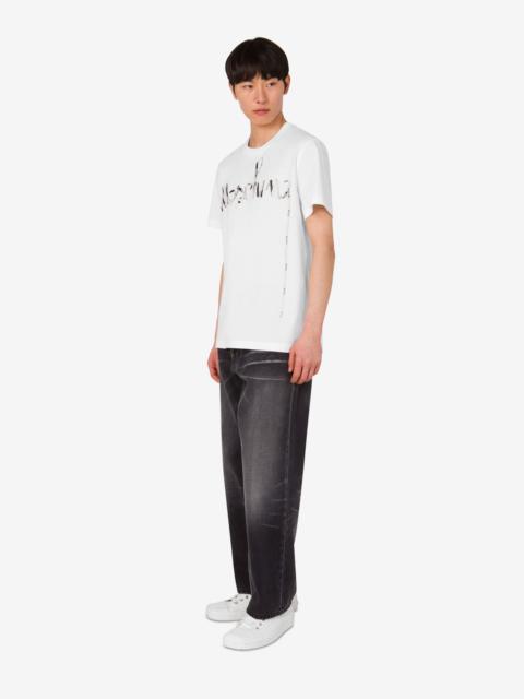 Moschino PRINTED ORGANIC COTTON JERSEY T-SHIRT