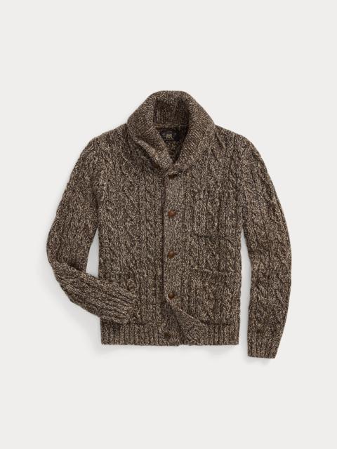 RRL by Ralph Lauren Marled Aran-Knit Shawl Cardigan