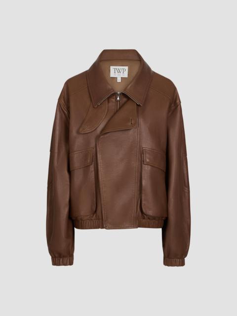 TWP Women's Hunter Leather Jacket - Bison