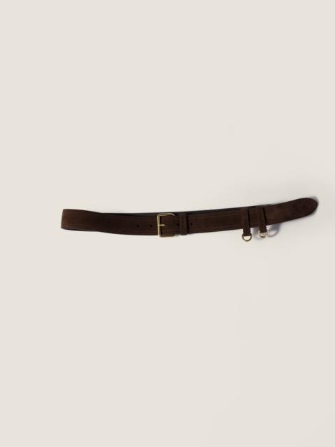 Miu Miu Suede belt