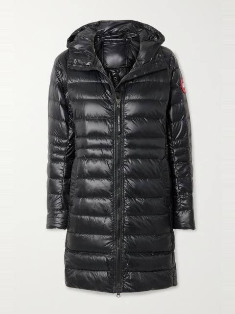 Cypress hooded quilted recycled-ripstop down coat