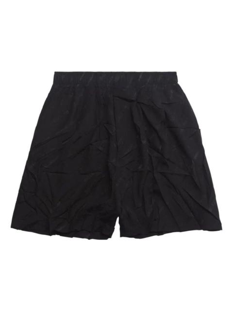 BALENCIAGA Balenciaga Logo-Print Pyjama Shorts 'Black' 719975TON041000