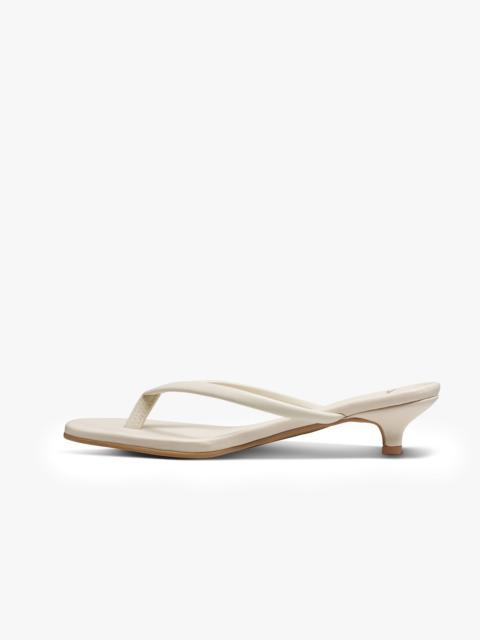 beek Corella Leather Kitten Heel Thong Sandal