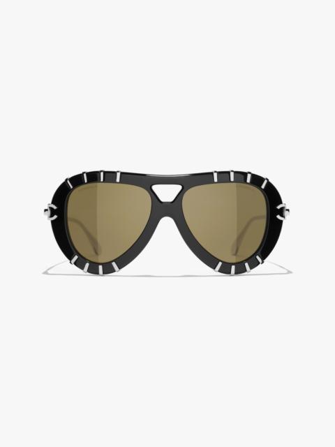 CHANEL Pilot Sunglasses