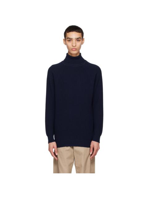 Navy Raglan Turtleneck