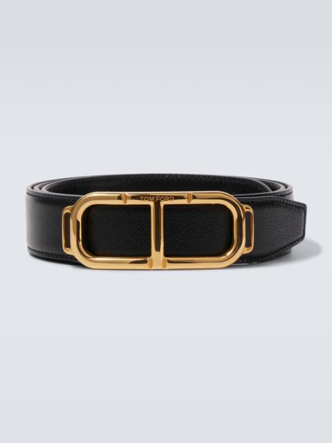 TOM FORD Stadium T leather belt