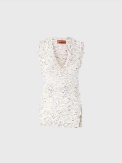 Missoni Multicolor viscose blend top with sequins
