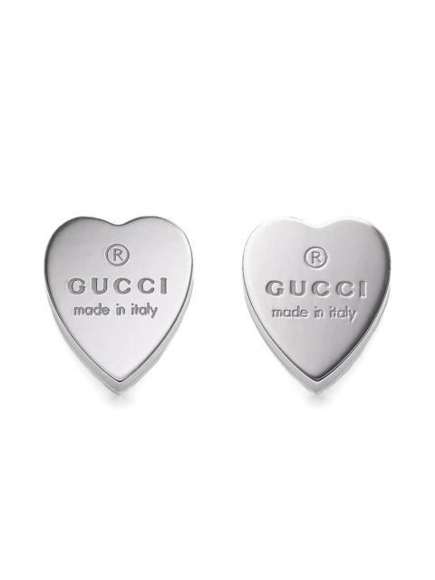 GUCCI Women's Sterling Silver Heart Earrings