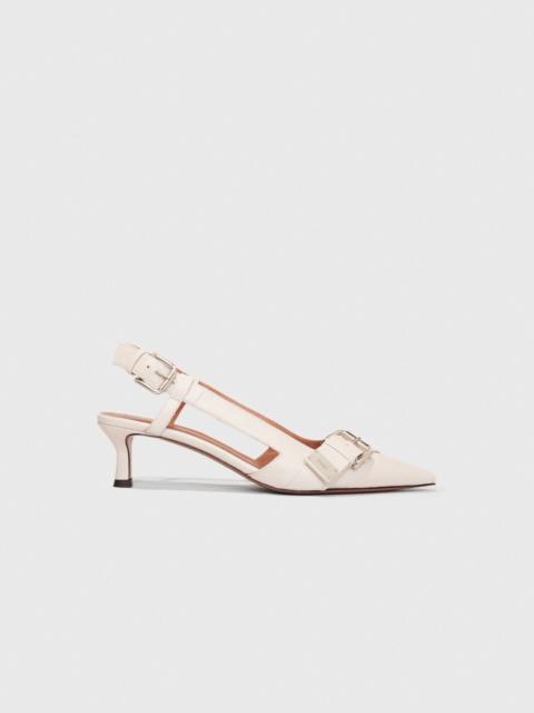 maje Double buckle slingback pump