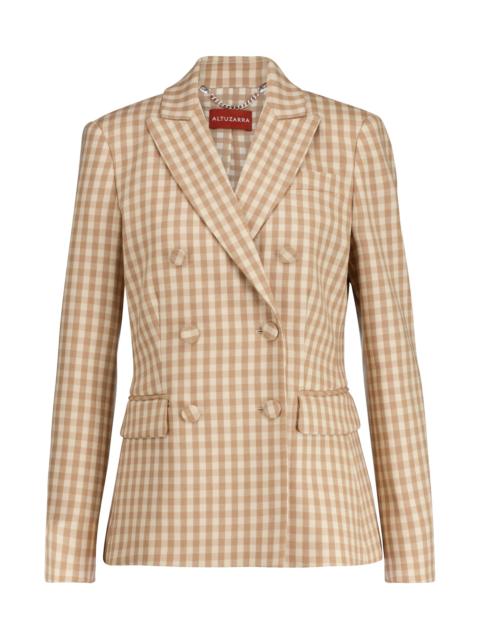 Altuzarra Beatrix gingham wool-blend blazer