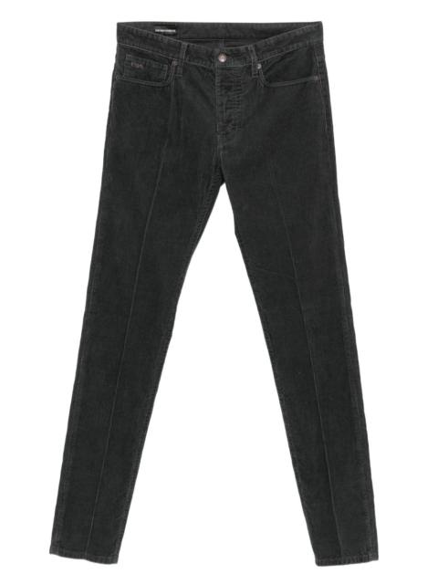 EMPORIO ARMANI corduroy cotton trousers