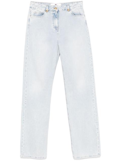 ELISABETTA FRANCHI logo-detailed wide jeans