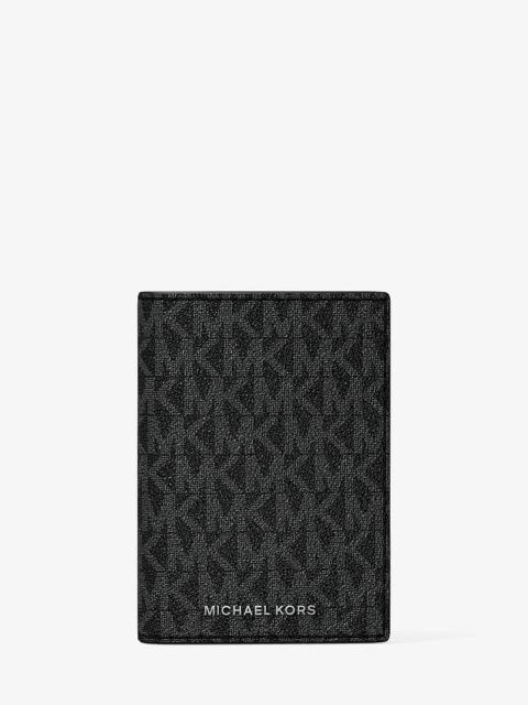 MICHAEL KORS Hudson Signature Logo Folio Card Case