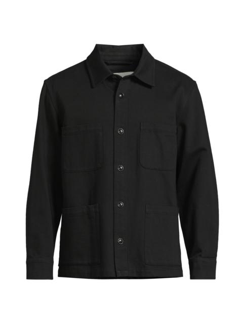 Corridor Men's Misha Cotton Overshirt - Black