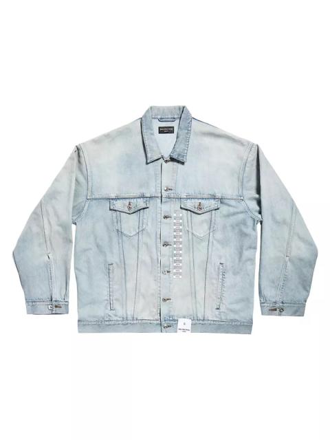 BALENCIAGA Denim Size Sticker Jacket