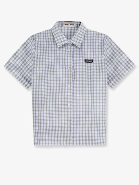 Miu Miu Madras Cotton Shirt