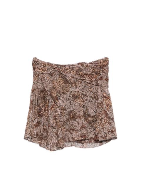 Isabel Marant Camia printed mini skirt