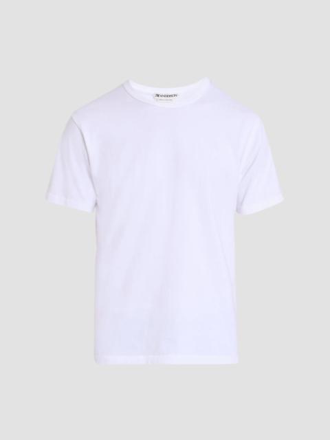 JW Anderson Men's Anchor-Embroidered Cotton T-Shirt - White