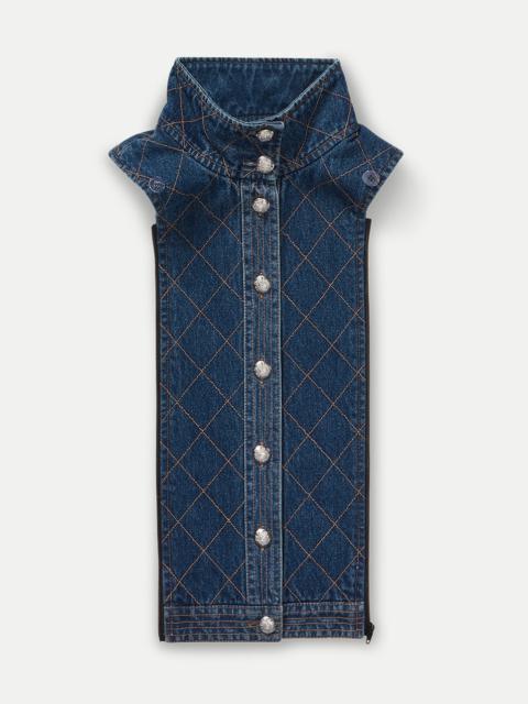 VERONICA BEARD BARTA DENIM QUILTED DICKEY