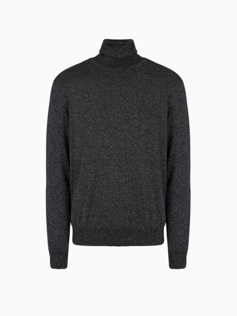 GIORGIO ARMANI Giorgio’s rollneck jumper in cashmere, silk and lurex