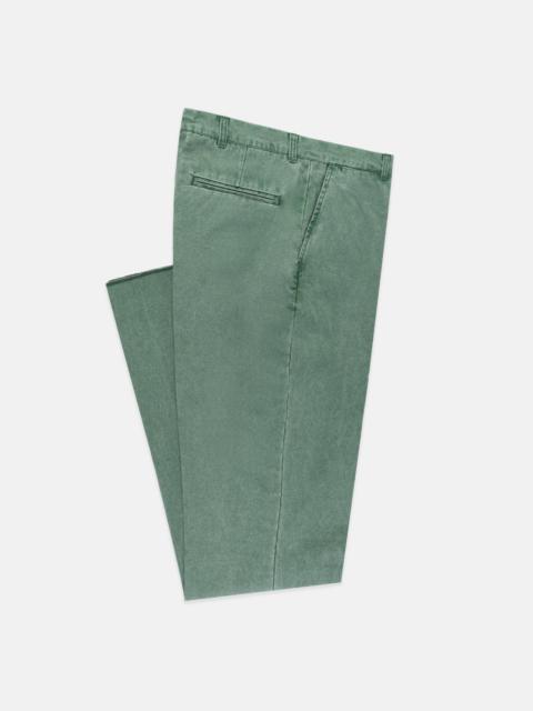 J. PRESS GREEN WASHED CANVAS CAPE COD PANT