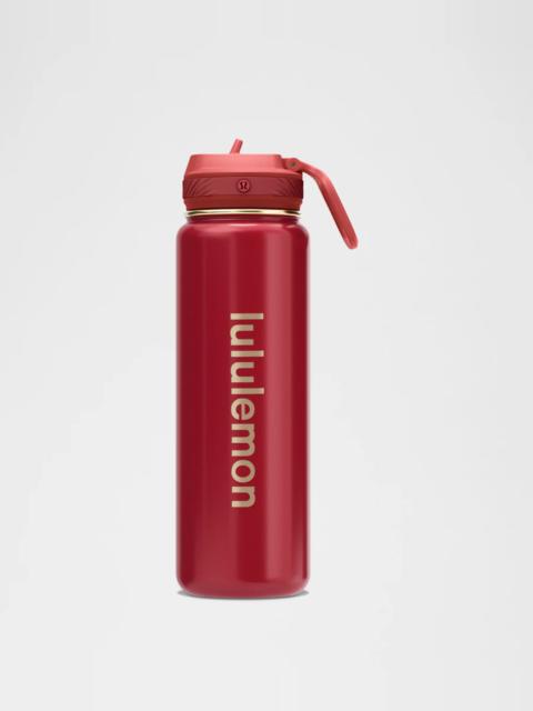 lululemon Lunar New Year Back to Life Sport Bottle 24oz *Straw Lid