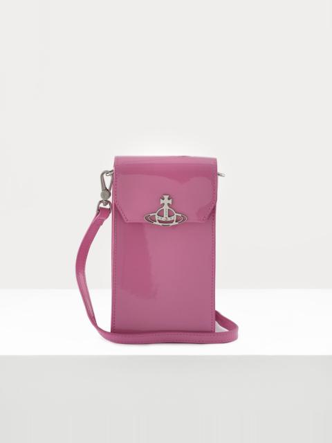 Vivienne Westwood SHINY PATENT PHONE BAG