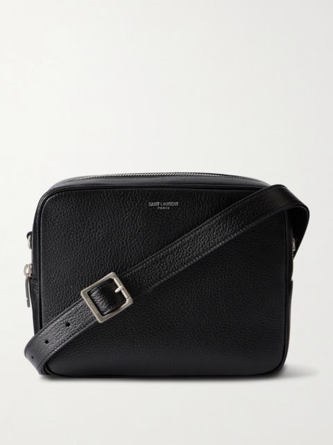 SAINT LAURENT Small Full-Grain Leather Messenger Bag
