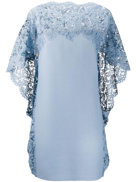 Valentino lace cape dress