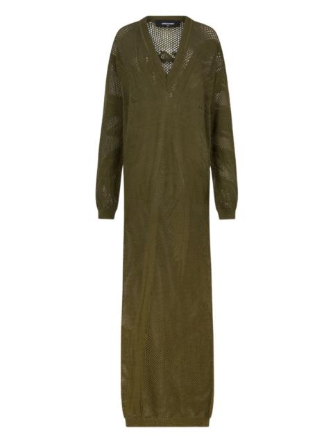 DSQUARED2 open-knit maxi dress
