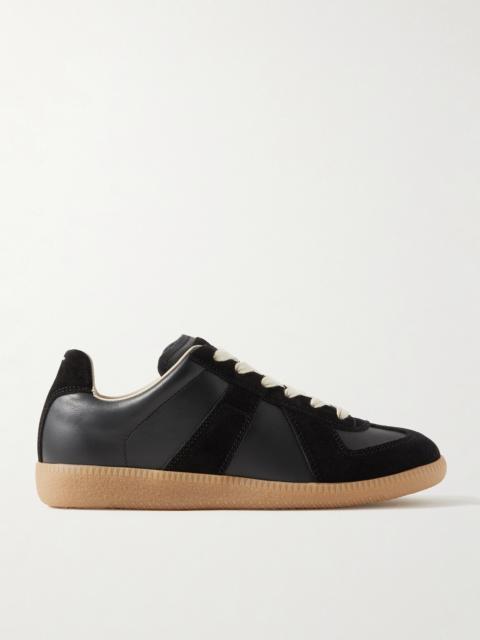 Maison Margiela Replica Suede And Leather Sneakers