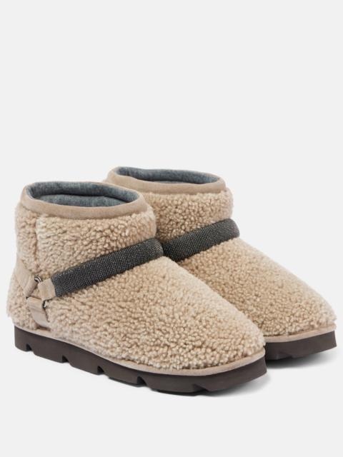 Brunello Cucinelli shearling boots