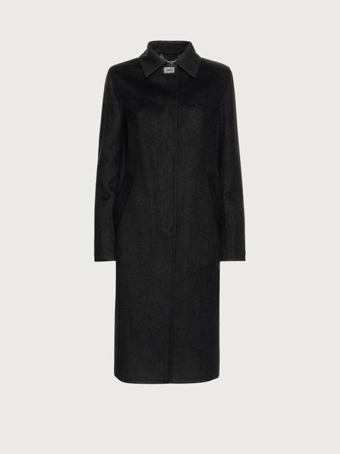 FERRAGAMO SINGLE BREASTED WOOL COAT