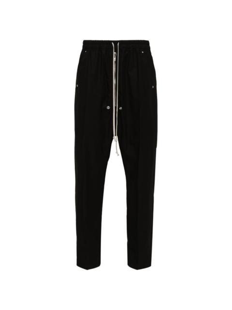 tapered drop-crotch trousers