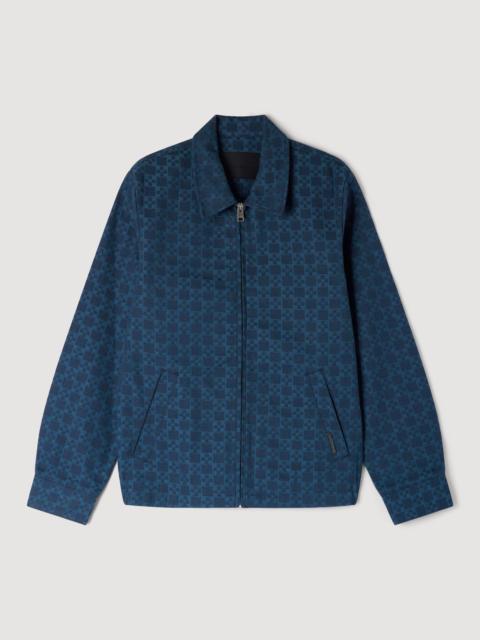 Sandro SQUARE CROSS DENIM JACKET