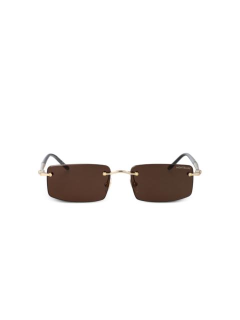 Montblanc rectangle-frame sunglasses