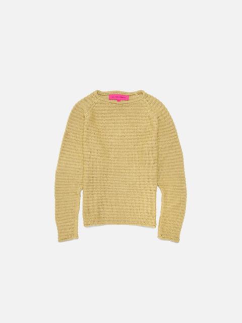 The Elder Statesman WHEAT RAGLAN ROLL CREW
