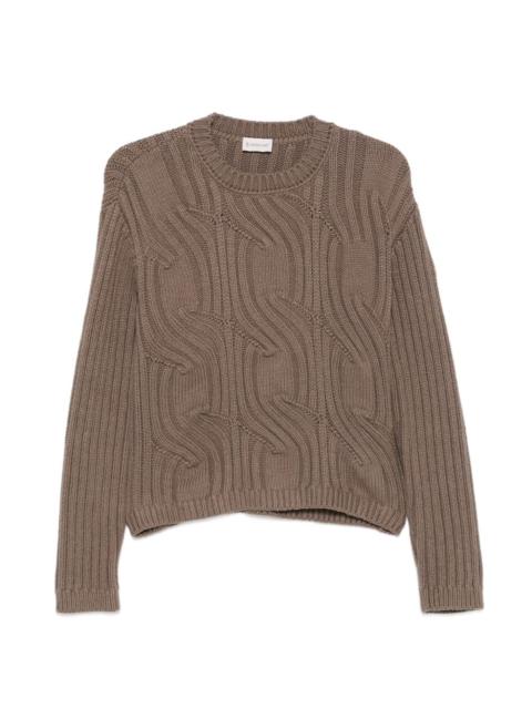 Moncler ribbed cable-knit sweater