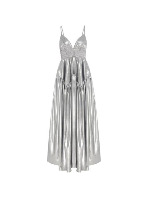 ROSETTA GETTY gathered peplum maxi dress