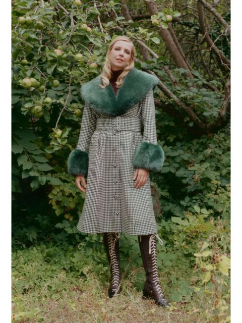 SHRIMPS Balthasar Coat - Green Gingham