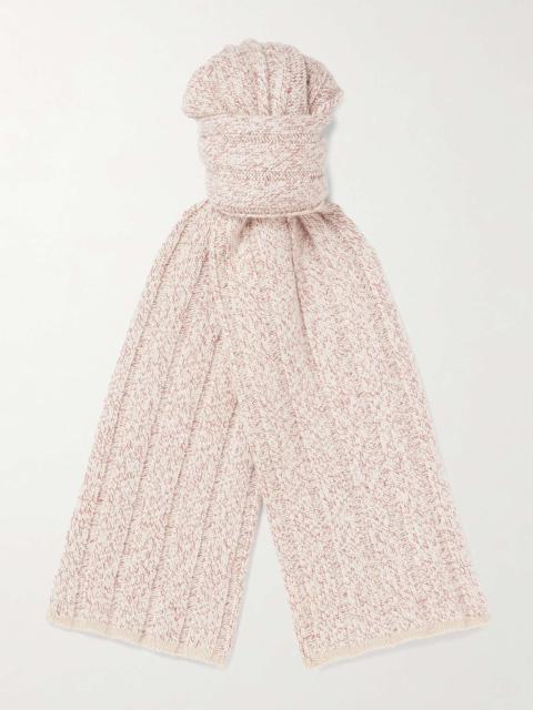 Ribbed Cashmere Scarf