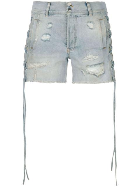 Faith Connexion distressed denim shorts