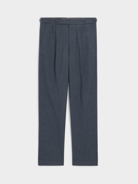 TODD SNYDER Italian Heathered Cotton Side Tab Trouser