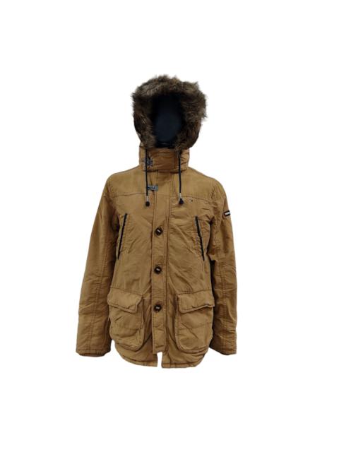 Other Designers TOMMY HILFIGER DENIM Ultra Down Parka Fur Hooded Jacket