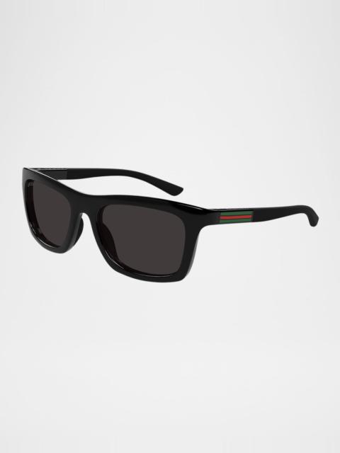 Men's Rectangle Web Sunglasses