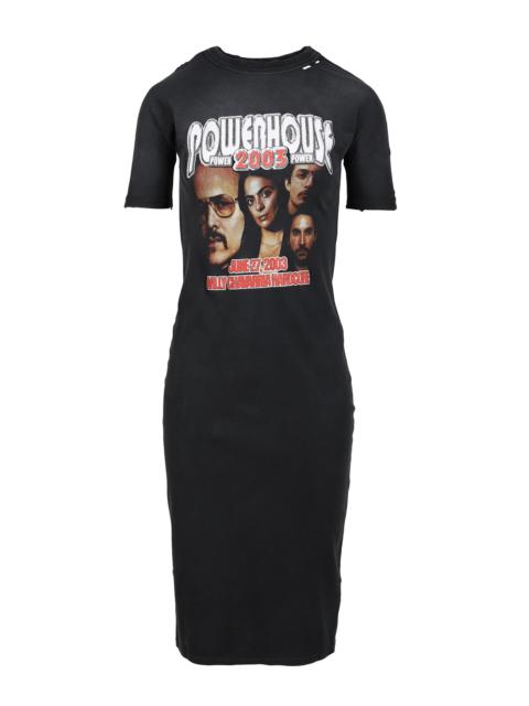 WILLY CHAVARRIA POWERHOUSE T-SHIRT DRESS / BLK