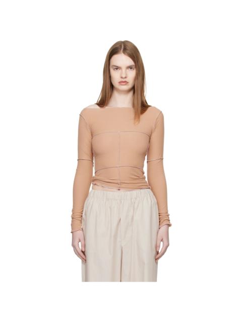 BASERANGE Tan Cinder Long Sleeve T-shirt