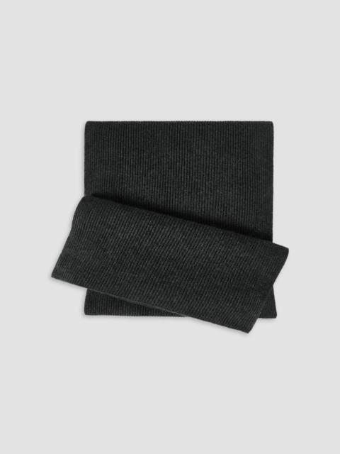 Brunello Cucinelli Women's Cashmere English Rib Knit Scarf - Lignite Grey
