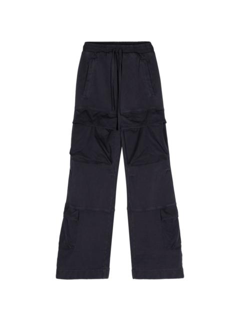 Utility mid-rise track trousers